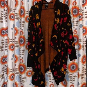 Her Universe Disney Hocus Pocus Dani hooded fringe cardigan sweater 2x